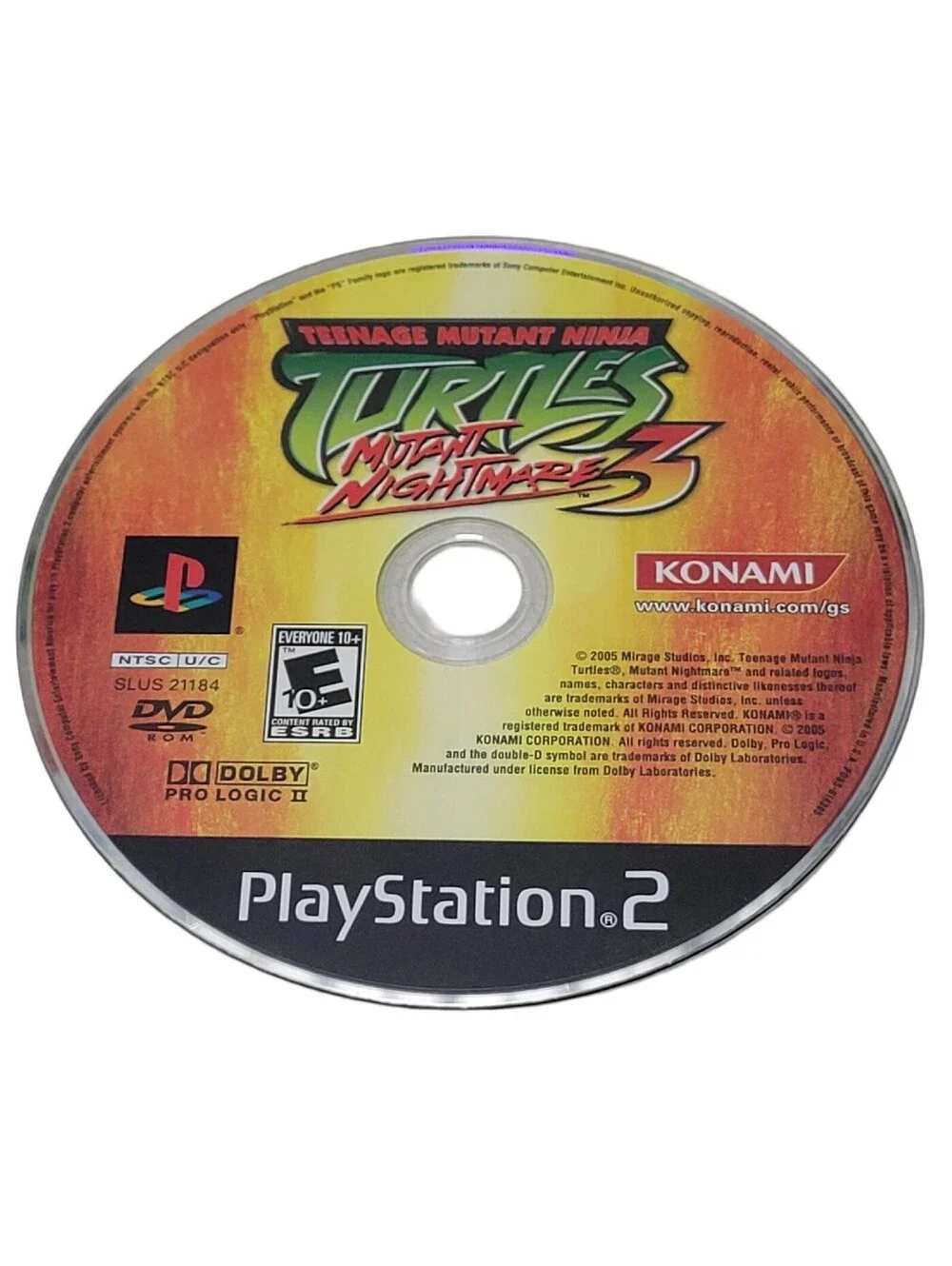 Teenage Mutant Ninja Turtles: Mutant Nightmare 3 (Game Only) Playstation 2 PS2
